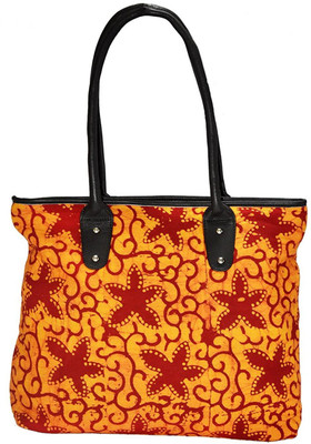 

Estheticmind Leather cotton combi tote bag Shoulder Bag(Yellow, 7 L)