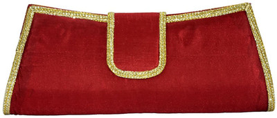 

Estheticmind Gorgeous silk party clutch with loop Sling Bag(Maroon, 7 L)