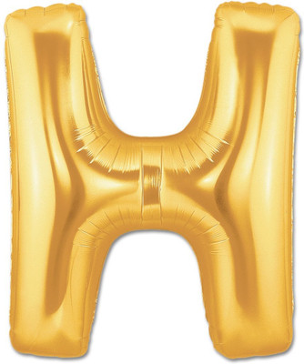 

Balloonistics Solid H Letter Foil Balloon 17" Inch - Balloon(Gold, Pack of 1)