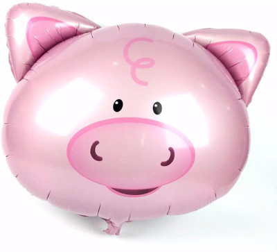 

Balloonistics Printed Large Pig Head Foil Balloon Balloon(Multicolor, Pack of 1)