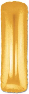 

Balloonistics Solid I Letter Foil Balloon 17" Inch Balloon(Gold, Pack of 1)
