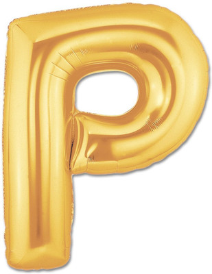 

Balloonistics Solid P Letter Foil Balloon 17" Inch Balloon(Gold, Pack of 1)