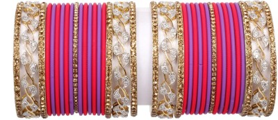 Sanara Alloy Zircon Gold-plated Bangle Set