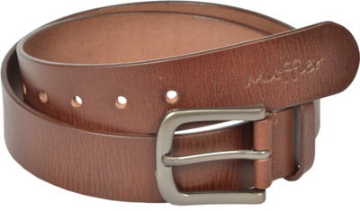 

Muffler Men Casual Brown Genuine Leather Belt