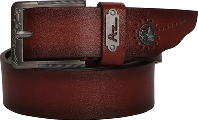 JVoutfits Men Casual Brown Artificial Leather Belt