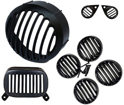 

Almos Customized Electra Set-(Head Light,Tail Light,Indicator,Parking) Bike Headlight Grill(Black)