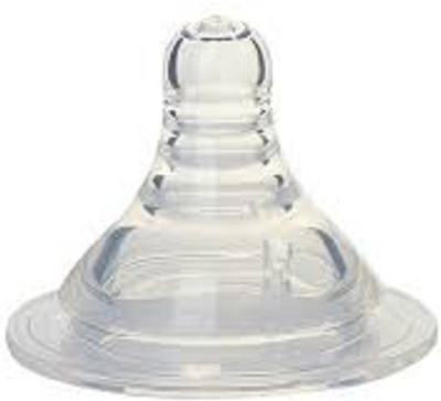 

N&M Wide Neck Silicon Nipple for Steel Feeding Bottle - (Pack of 2) New Born Flow Nipple(Pack of 2 Nipples)