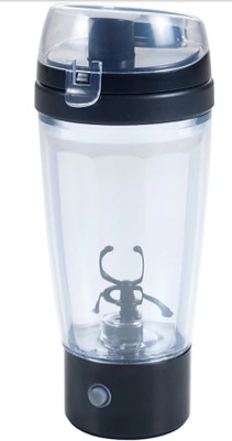 

VGTRAC New Electric Protein Shaker Blender Water Bottle 450 ml Shaker(Pack of 1, Black), Multicolor