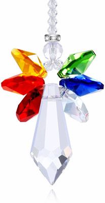 Discount4product long-crystal-multicolor-carhanging Car Hanging Ornament(Pack of 1)