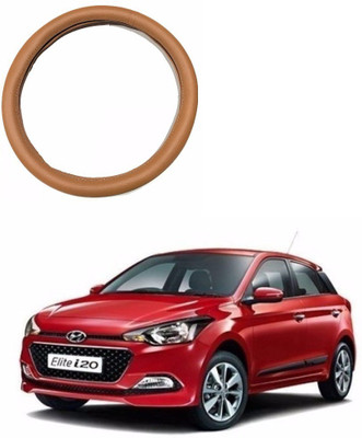 AUTOGARH Steering Cover For Hyundai Elite i20(Tan, Leatherite)