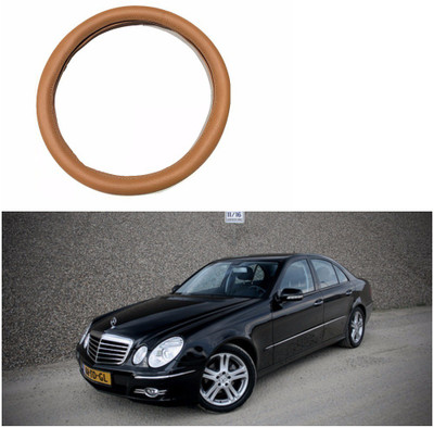 AUTOGARH Steering Cover For Mercedes Benz E280(Tan, Leatherite)