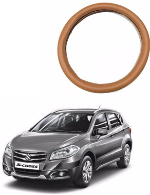 AUTOGARH Steering Cover For Maruti S-Cross(Tan, Leatherite)