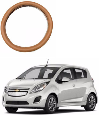 AUTOGARH Steering Cover For Chevrolet Spark(Tan, Leatherite)