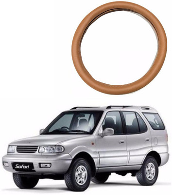 AUTOGARH Steering Cover For Tata Safari Storme(Tan, Leatherite)