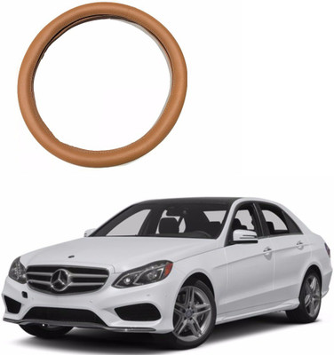 AUTOGARH Steering Cover For Mercedes Benz E200(Tan, Leatherite)