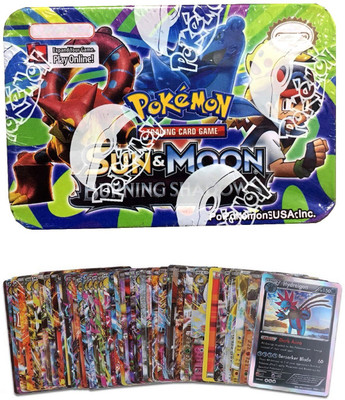 

Assemble Pokemon Sun & Moon Burning Shadows With Metal Box For Kids(Multicolor)