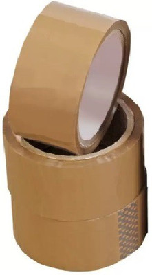 

Shreeji Decoration Single Sided Handheld Dispenser Cello Tapes (Manual)(Set of 3, Brown)