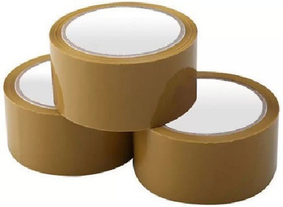 

Shreeji Decoration Single Sided Handheld Dispenser Cello Tapes (Manual)(Set of 3, Brown)