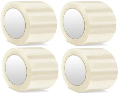 

Shreeji Decoration Single Sided Handheld Dispenser Cello Tapes (Manual)(Set of 4, Transparent White)