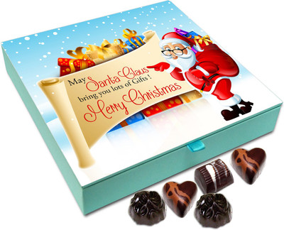 

Chocholik Christmas Gift Box - May Santa Claus Brings You Lots Of Gifts On Christmas Chocolate Box - 9pc Truffles(108 g)