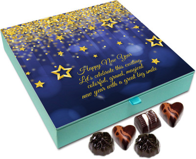 

Chocholik New Year Gift Box - Lets Celebrate The New Year With Great Excitement And Joy Chocolate Box - 9pc Truffles(108 g)