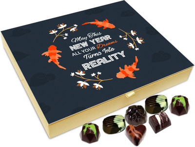 

Chocholik New Year Gift Box - May This New Year All Your Dreams Turn Into Reality Chocolate Box - 20pc Truffles(240 g)