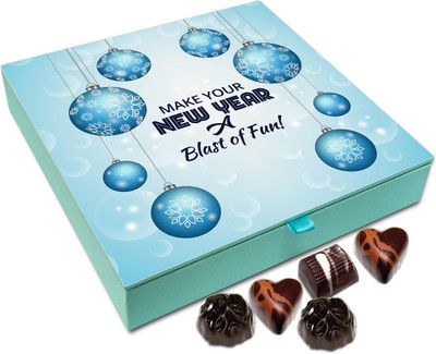 

Chocholik New Year Chocolate Box -Make Your New Year A Blast Of Fun Chocolate Box - 9pc Truffles(108 g)