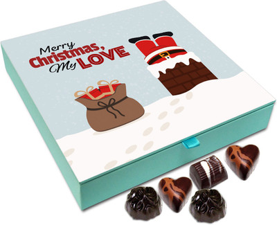 

Chocholik Christmas Gift Box - Merry Christmas My Love Chocolate Box - 9pc Truffles(108 g)