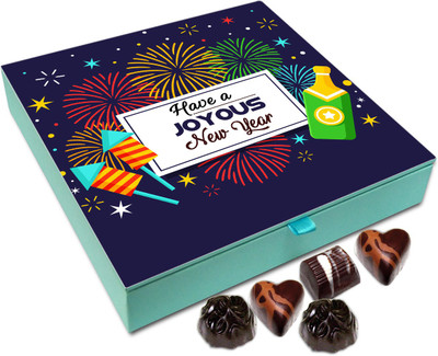 

Chocholik New Year Gift Box - Have A Joyous New Year Chocolate Box - 9pc Truffles(108 g)