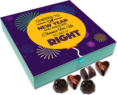 

Chocholik New Year Chocolate Box - Lets All Cheers For The New Year Chocolate Box - 9pc Truffles(108 g)