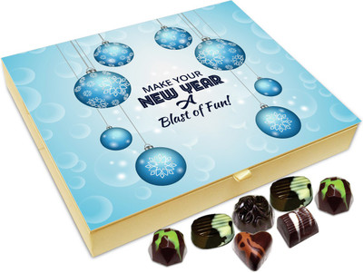 

Chocholik New Year Chocolate Box -Make Your New Year A Blast Of Fun Chocolate Box - 20pc Truffles(240 g)