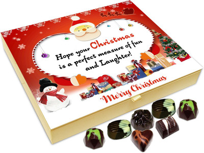 

Chocholik Christmas Gift Box - Hope Your Christmas Is Perfect Measure Of Fun And Laughter Chocolate Box - 20pc Truffles(240 g)