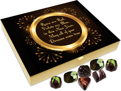 

Chocholik New Year Gift Box - May All Your Dreams Come True This New Year Chocolate Box - 20pc Truffles(240 g)