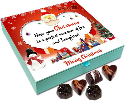 

Chocholik Christmas Gift Box - Hope Your Christmas Is Perfect Measure Of Fun And Laughter Chocolate Box - 9pc Truffles(108 g)