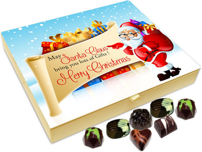 

Chocholik Christmas Gift Box - May Santa Claus Brings You Lots Of Gifts On Christmas Chocolate Box - 20pc Truffles(240 g)