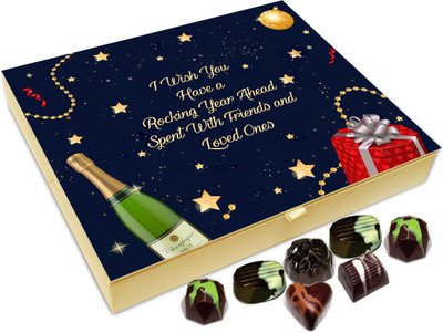 

Chocholik New Year Chocolate Box -I Wish You Have A Rocking New Year Chocolate Box - 20pc Truffles(240 g)