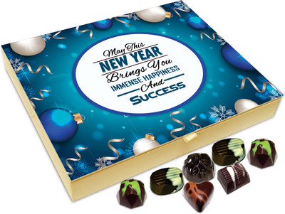 

Chocholik New Year Gift Box - May This New Year Brings Immense Happiness Chocolate Box - 20pc Truffles(240 g)