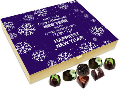 

Chocholik New Year Chocolate Box -May You Enjoy Meaningful New Year Chocolate Box - 20pc Truffles(240 g)