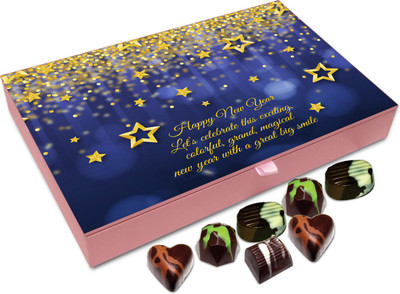 

Chocholik New Year Gift Box - Lets Celebrate The New Year With Great Excitement And Joy Chocolate Box - 12pc Truffles(144 g)