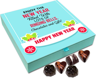 

Chocholik New Year Chocolate Box - Enjoy The New Year Filled With Lots Of Ringing Bells Chocolate Box - 9pc Truffles(108 g)