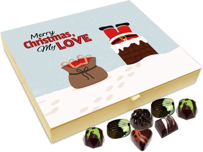 

Chocholik Christmas Gift Box - Merry Christmas My Love Chocolate Box - 20pc Truffles(240 g)