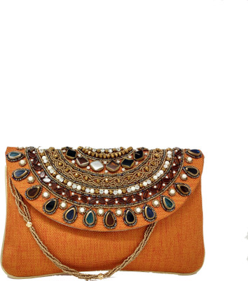 

SM Shopper Party Orange Clutch
