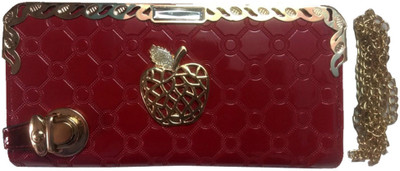 

One Touch Solution Party Maroon Clutch