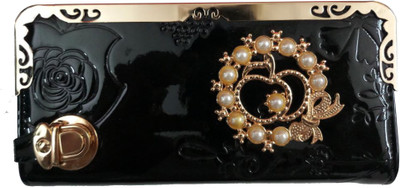 

One Touch Solution Party Black Clutch