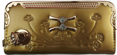 

One Touch Solution Casual Gold Clutch