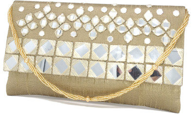 SM Shopper Party Gold Clutch