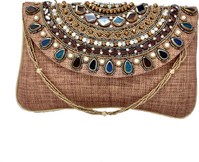 

SM Shopper Party Brown Clutch