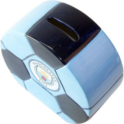 

Manchester City F.C. Manchester City F C Ceramic Money Bank Coin Bank(Multicolor)