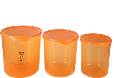 All Time Dura Fresh - 7500 ml, 10000 ml, 5000 ml Plastic Grocery Container(Pack of 3, Orange) All Time Dura Fresh - 7500 ml, 10000 ml, 5000 ml Plastic Grocery Container(Pack of 3, Orange)