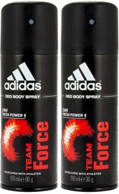 

ADIDAS Two Team Force Combo Set Body Spray - For Men(300 ml, Pack of 2)